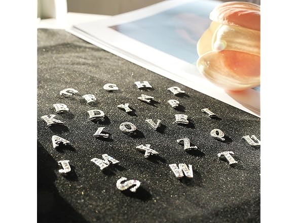 Pizadix 52 Pcs 3D Silver AB Nail Charms