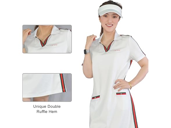 AIGE Womens Golf Tennis Dress, Short
