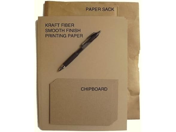 100 Brown Kraft Fiber 28/70# Text Paper