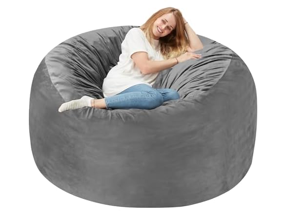 Grey 4 FT Bean Bag Chair
