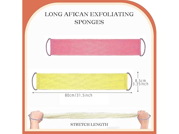 Dr.Pedi African Net Sponge with Handles 3 Pieces