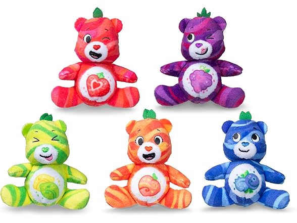 Micro Teenies Care Bears Fruit Friends 5-Pack