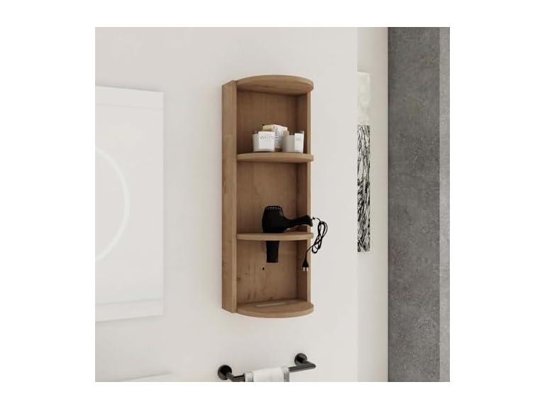 FRITHJILL W999P277163 Wall-Mounted Storage Rack (Oak