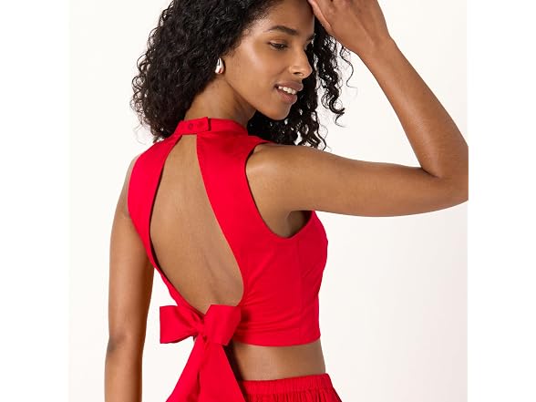 The Drop Women (XXS) Tie Back Top