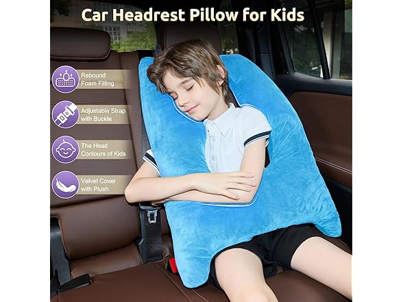 FAIORD Car Pillow for Kids