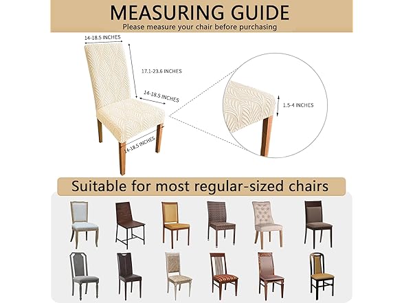 Altimpo Chair Covers for Dining Chairs