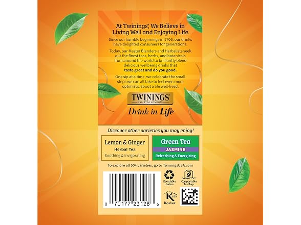Twinings Camomile Honey Vanilla 6 Boxes 120 Bags