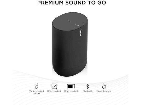 Sonos Move (Gen 1) Wireless Portable Bluetooth Speaker (Factory Reconditioned)