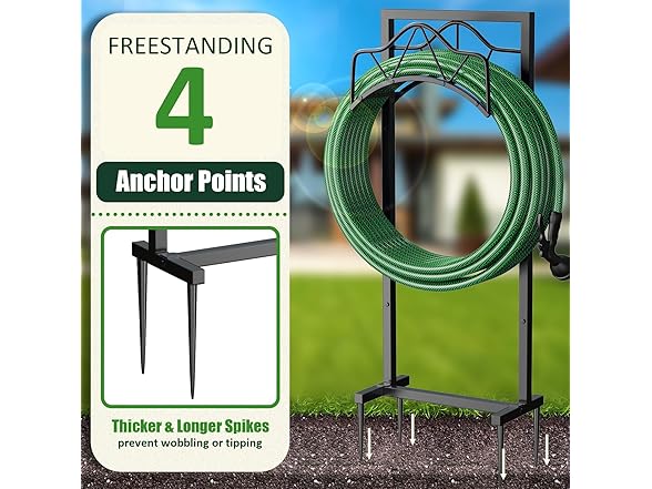 Freestanding Garden Hose Holder