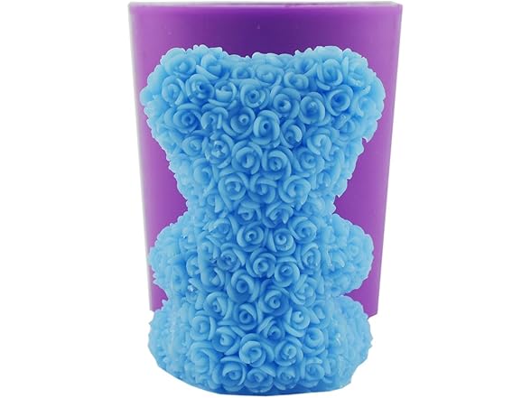 Bear in Roses with a Pearl Heart