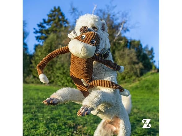 ZippyPaws Crinkle Monkey for Medium-Extra La