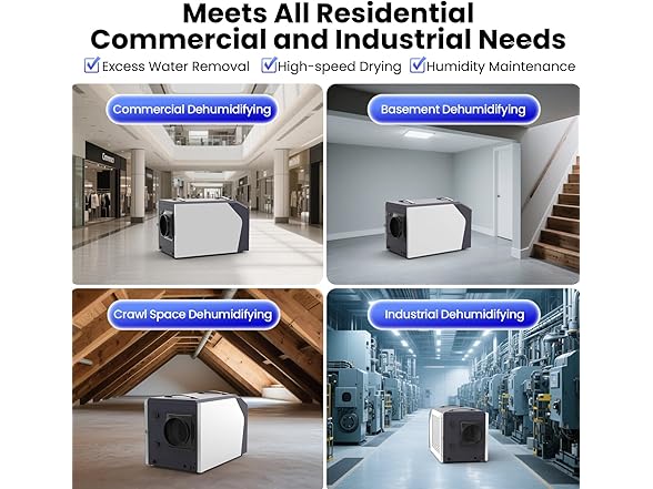 Industrial Commercial Dehumidifier with Pump