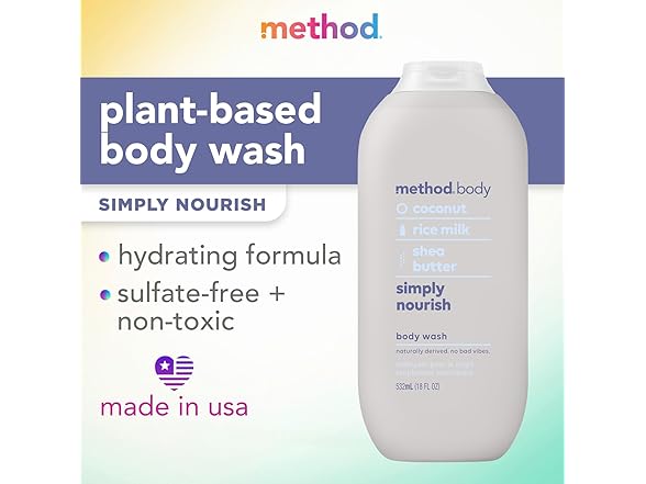 Method Body Wash, Coconut, 18 Fl Oz