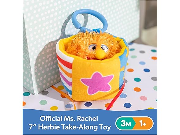Ms. Rachel Herbie Sensory Take-Along Toy