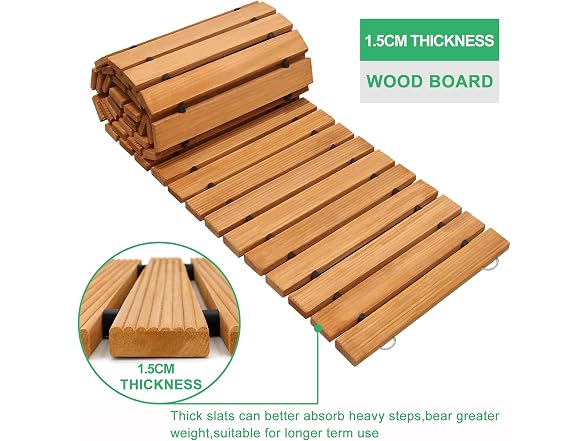 12' Roll-Out Cedar Garden Pathway