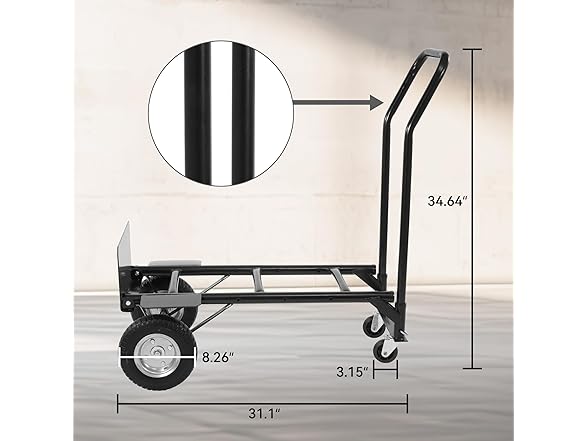 Elevon 2 in 1 Convertible Hand Truck and Cart