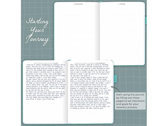Addiction Recovery Journal & Workbook