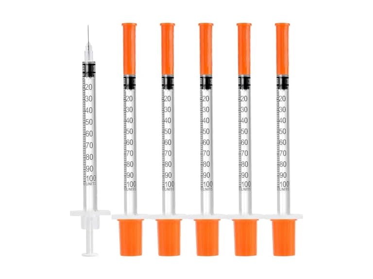 Walipuil 50 PACK U-100 Syringes 30G 5/16"
