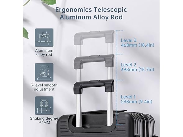 ANYSEA Hardside Travel 20" Carry-On