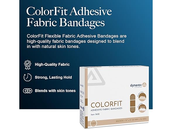 Brown Bandages 3/4x3" 100ct