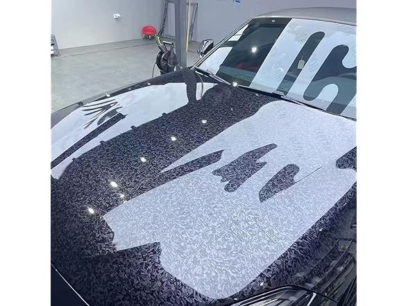 ASENDIWAY Grey Carbon Fiber Vinyl Wrap