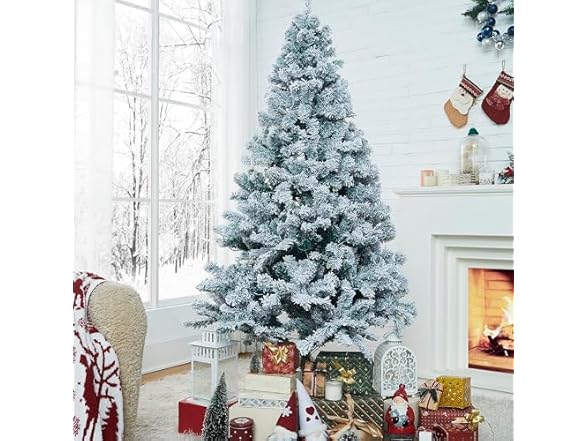 6ft Frosted Christmas Tree (Pre-Lit)