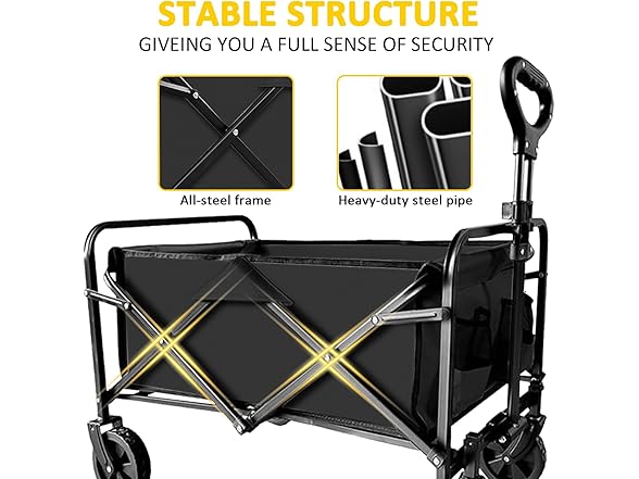 VOYSIGN Foldable Wagon Cart