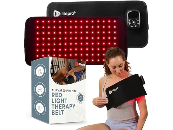 LifePro AllevaRed Pro Mini Red Light Therapy Belt