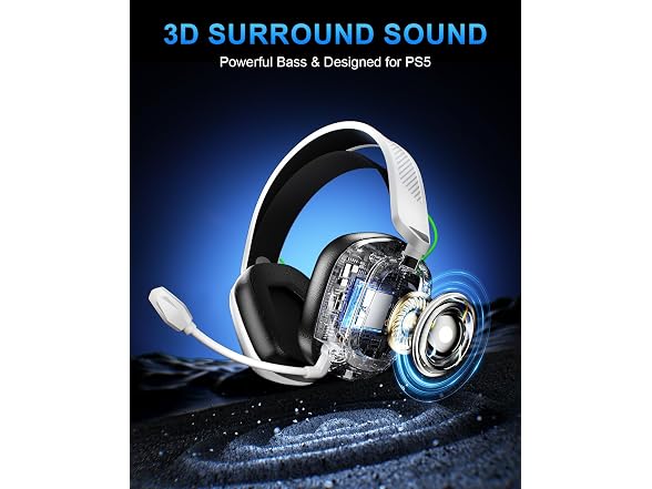 Skapendy 2-4GHz Wireless Gaming Headset