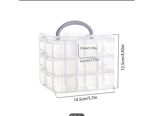 RainbowBaby 3-Tier Stackable Storage Box