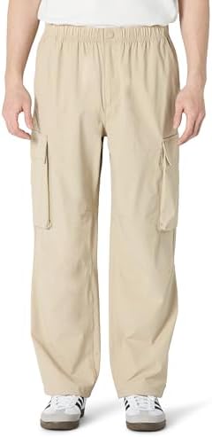 Amazon Essentials Men's Loose-Fit Lightweight Stretch Parachute Pant, Taupe, XX-Large