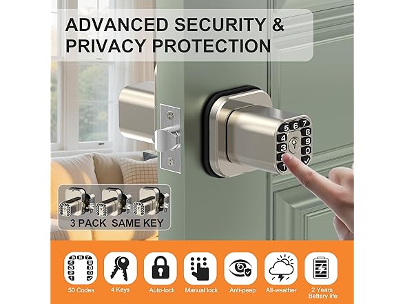 Richelock IU52 Double-Sided Keypad Door