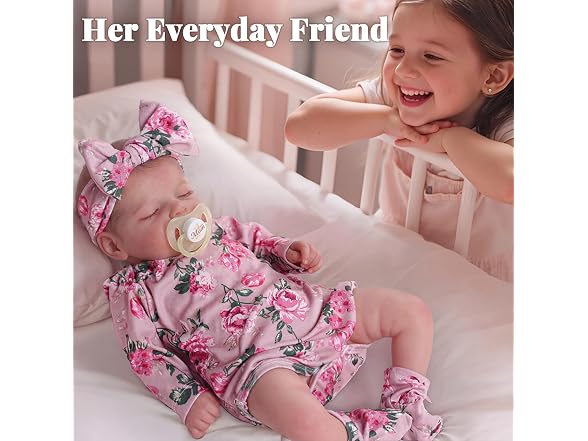 BABESIDE 20" Reborn Baby Doll, Girl