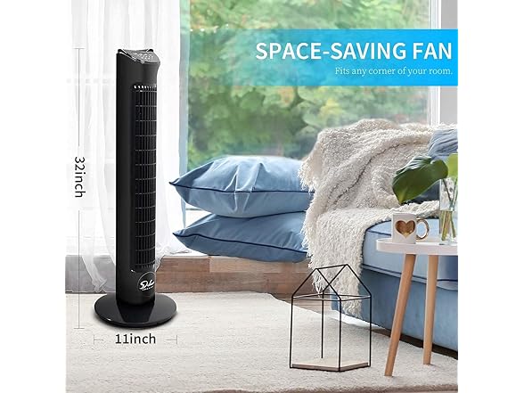Simple Deluxe 32" Oscillating Tower Fan