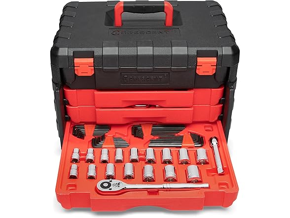 Crescent CCTK229C 229 Piece 1/4", 3/8" & 1/2" Dr