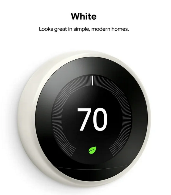 Google Nest 3rd Gen Thermostat Ref S&D Pick Color - Gallery 34
