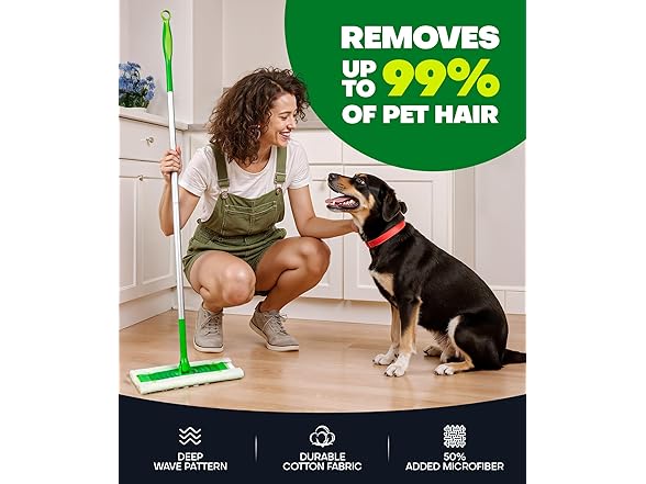 Domudy 60 Count Heavy Duty Dry Sweeping Cloths Refills