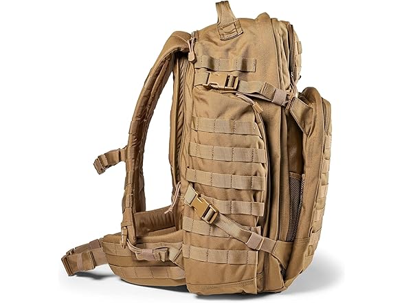 5.11 Tactical Backpack – Rush 72 2.0 – Pack and Laptop Compartment, 55 Liter, Large, Style 56565 – Kangaroo (Open Box)