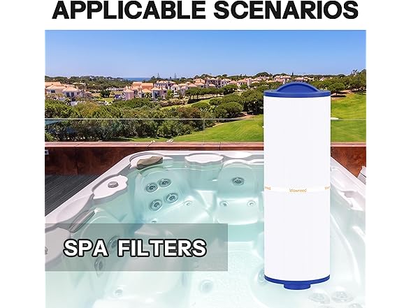 Wowreed Spa Filter PWW50L 50sqft 2Pk