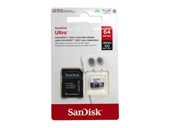 SanDisk Ultra 64GB microSDXC UHS-I Card
