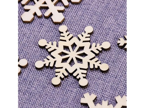 Wooden Snowflake Cutouts Craft