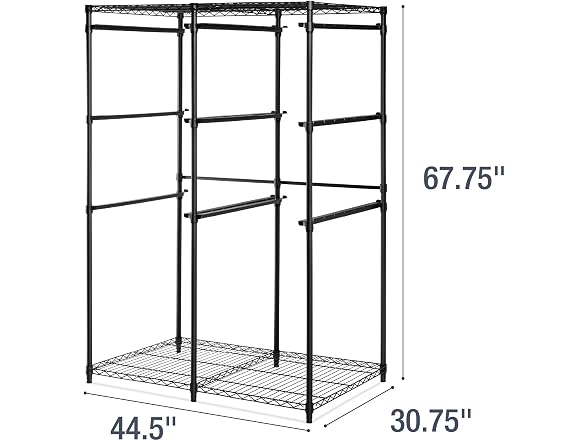 CleverMade Double Tote Tower 10-Bin Organizer Rack