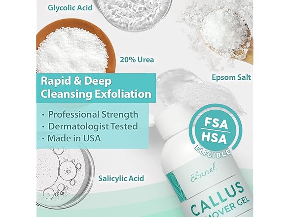 Ebanel Callus Remover Gel for Feet 20% Urea
