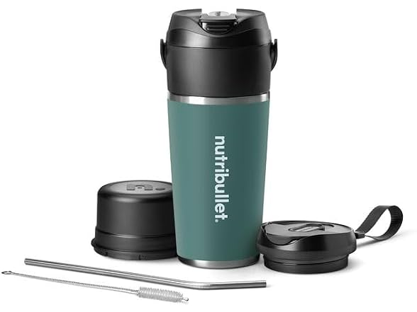 nutribullet Flip Portable Blender with Insulated Cup, Eucalyptus