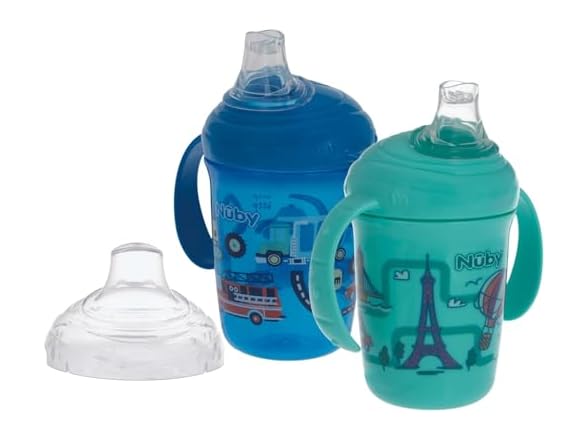 Nuby No-Spill Two Handle Baby’s First Soft Spout Cup