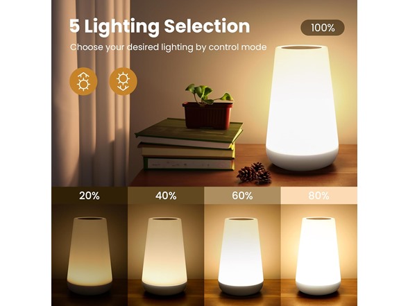 Hakol BH-610 Night Light, Dimmable Touch Lamp