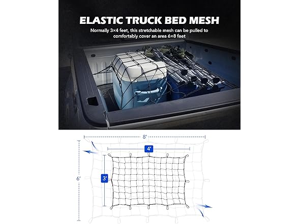 Orion Motor Tech 3x4 ft Heavy Duty Cargo Net