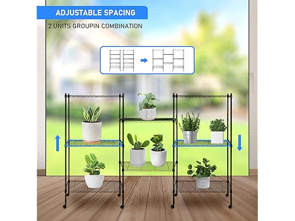 Healsmat Heavy Duty 4-Tier Shelving Units