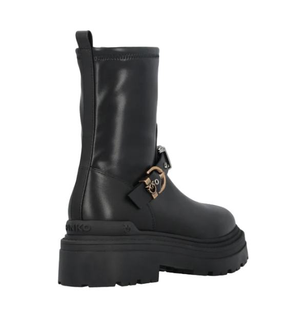 Pinko Mia 27 Leather Boots Black 41 - Gallery 10