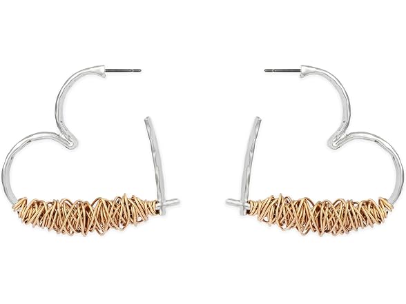 Robert Lee Morris Women's Heart Medium Earrings